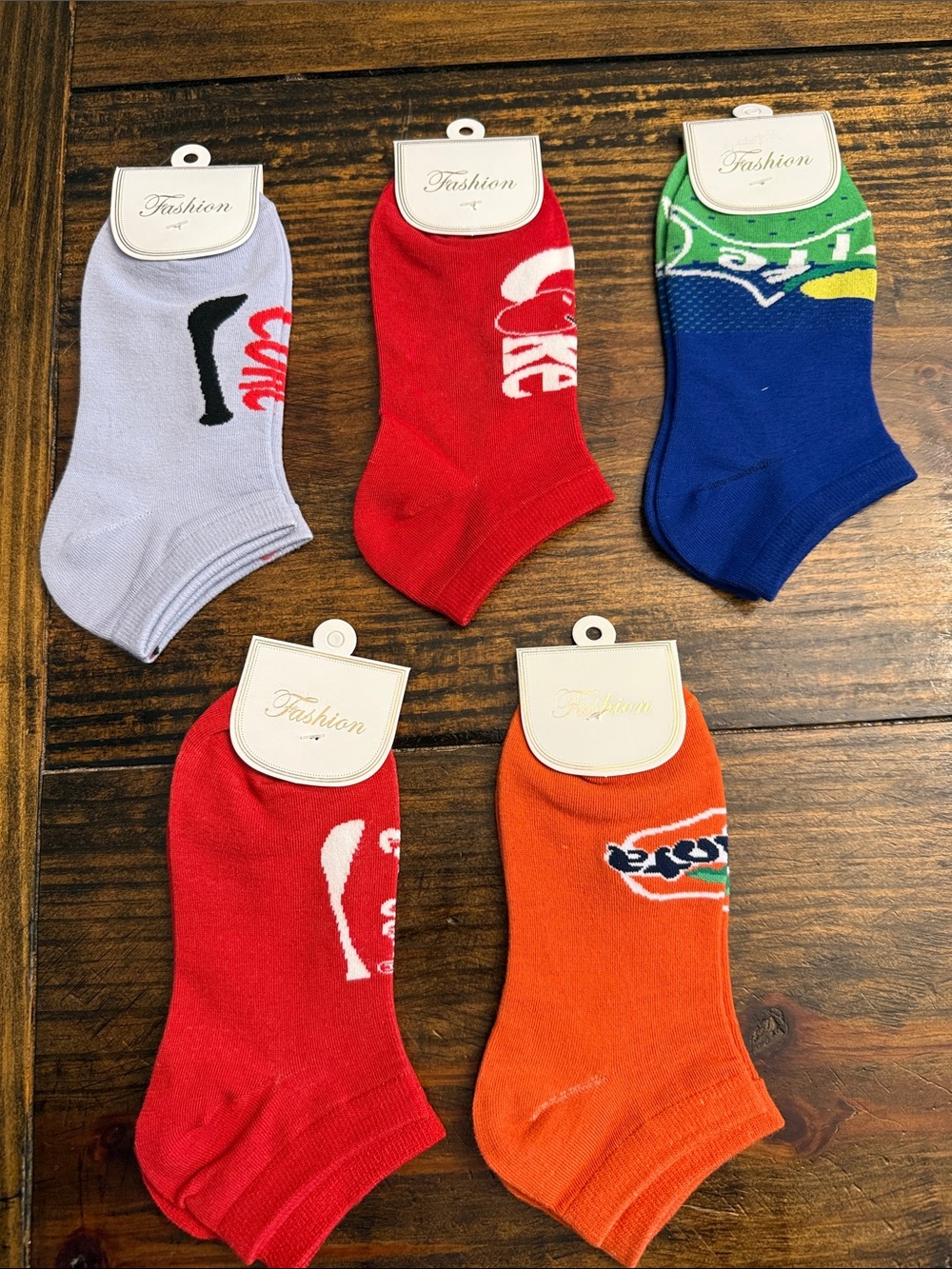 Women’s Fashion Fun Soda No-Show Ankle Socks: Variety Available (OS)